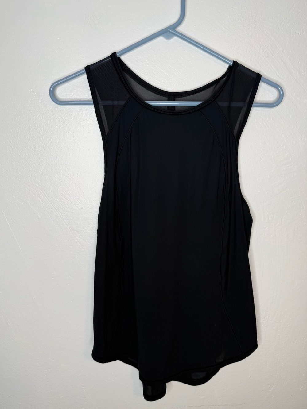 Lululemon Black Mesh Back Racerback Athletic Tank Top
